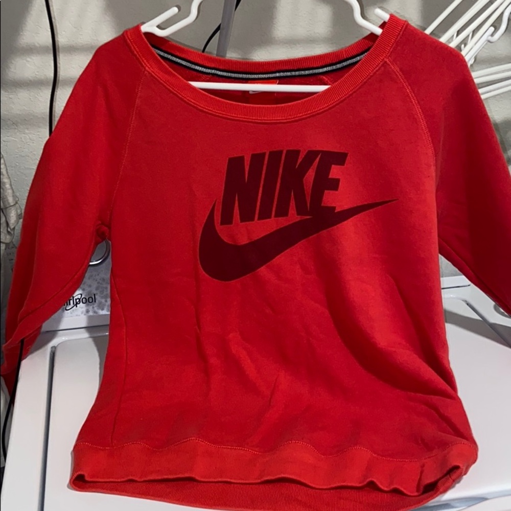 Never Worn Red Nike Sweatshirt